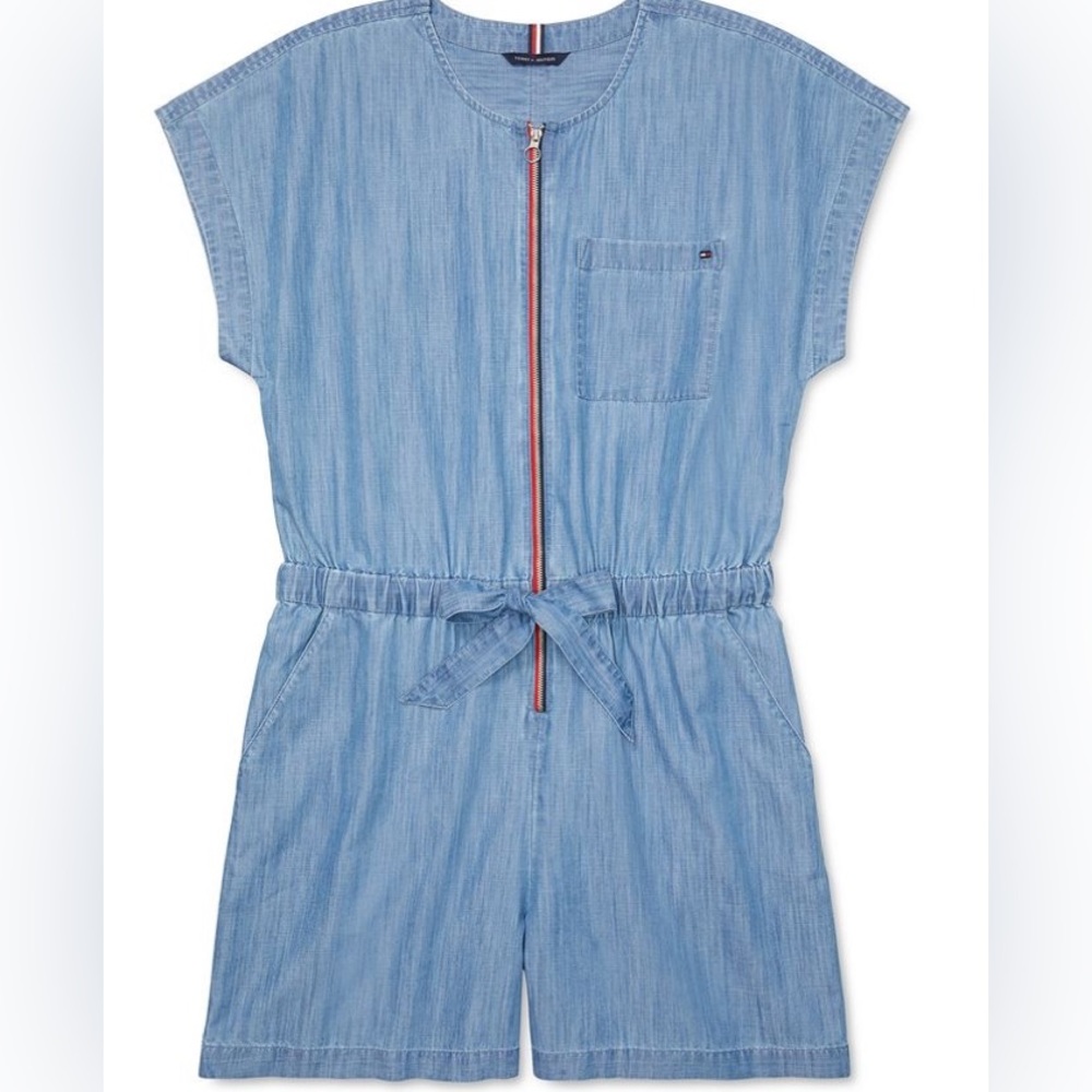 TOMMY HILFIGER Chambray Zip Romper